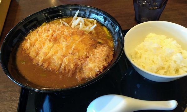 「手仕込みとんかつカレーらーめん」@カレーハウスCoCo壱番屋 長野大豆島店の写真