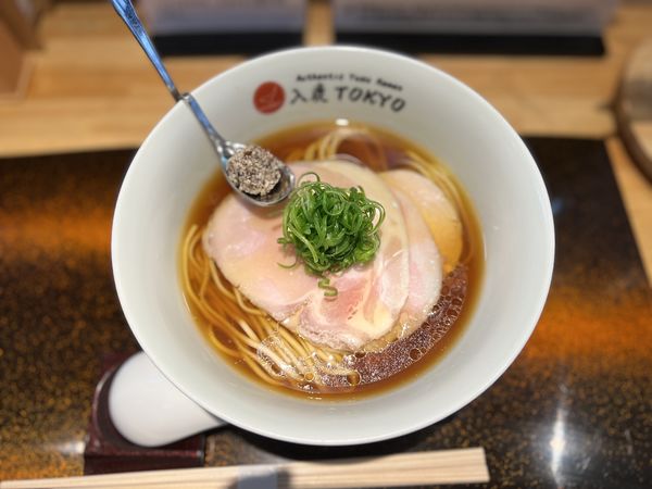 「ポルチーニ醤油らぁ麺900円」@入鹿（IRUCA）-Tokyo-の写真