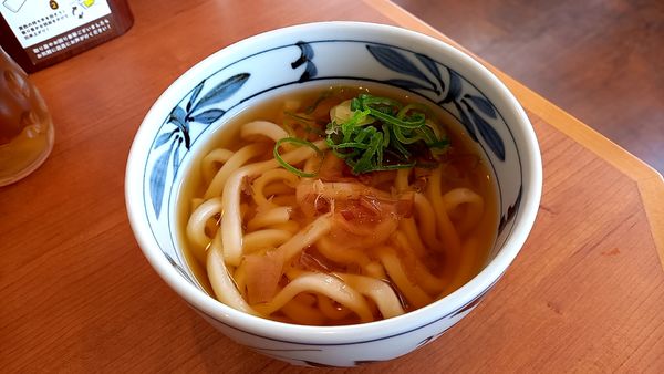 「冷かけうどん」@かつ庵 出雲姫原店の写真