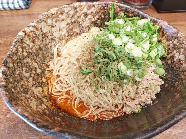 「汁なし担担麺(大盛・4辛)+セロリ」@汁なし担担麺専門 キング軒 神保町店の写真
