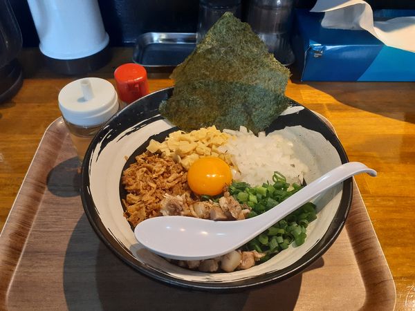 「まぜそば」@麺屋 宜候の写真