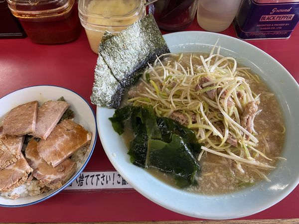 「ネギラーメンセット（B.チャーシュー丼）」@ラーメンショップ 大師店の写真