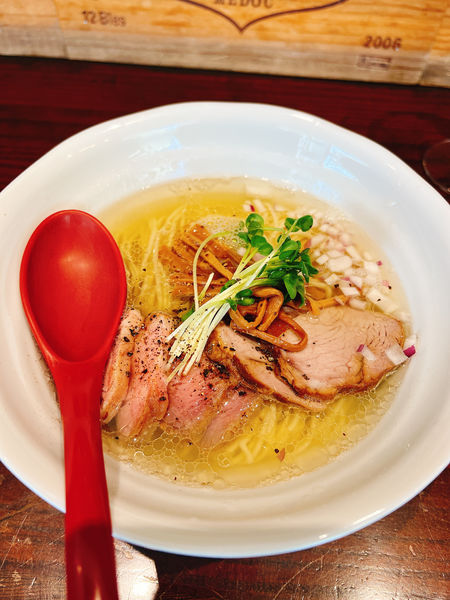 「らーめん×WINEペアリング」@麺笑巧真の写真