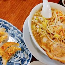 熟みそうま らーめん・大盛セット・メンマ ￥1,300