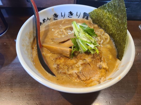 「【限定】超絶濃厚らぁめん　豚+水+タレ」@葉月直系 きりきり舞の写真