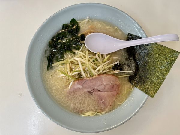 「ねぎ塩 並（塩ラーメン＋味ネギ）」@◯つばき食堂の写真