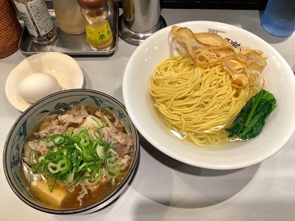 「【限定】昆布水の肉吸い風つけ蕎麦+たけのこ御飯」@中華蕎麦 瑞山（ZUIZAN）の写真