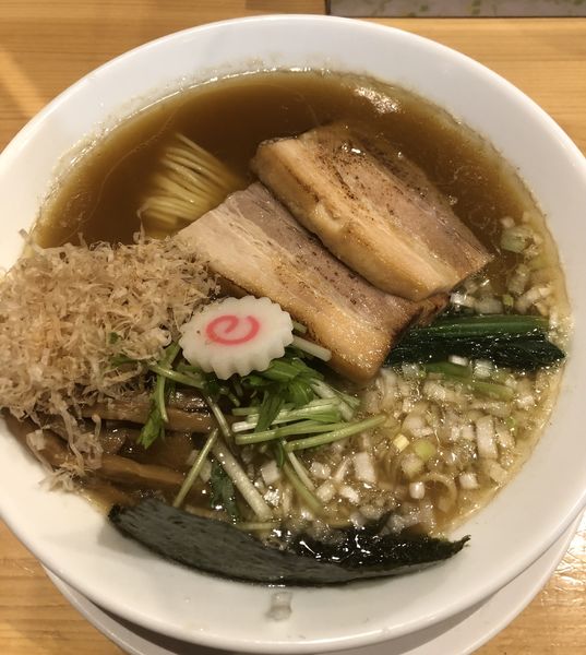 「追い鰹中華そば(大盛)800円」@つけめん 蕾 本家の写真