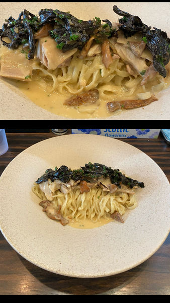 「[限定] ラパンのフリカッセ 和えそば ￥1600」@稲荷屋の写真