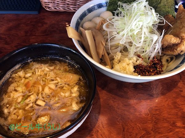 「特製坂戸つけめん(1200円)」@びんから食堂の写真