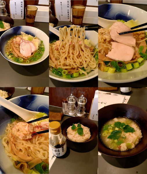 「限定『鯛塩らーめん+鯛のまぜ飯(¥1000+350)』」@黄金拉麺 鶏のおかげ 八王子みなみ野店の写真