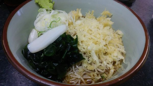 「冷したぬきそば 470円」@文殊 市川店の写真