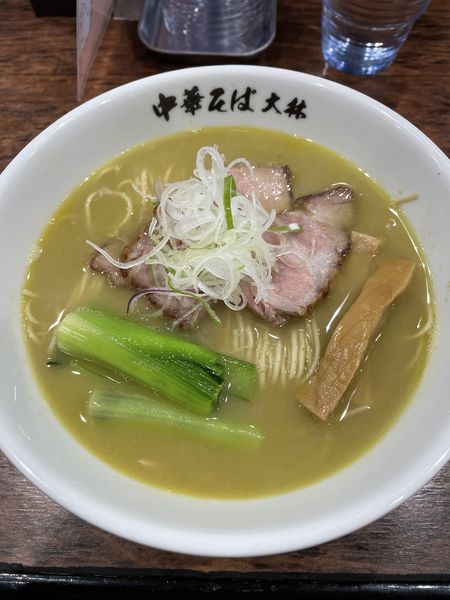 「ホタテそば」@鴨と鶏 中華そば 大林の写真