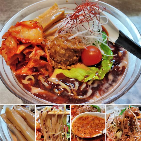 「冷やし担々麺(限定・カスタム)　1350円」@麺 やまらぁの写真