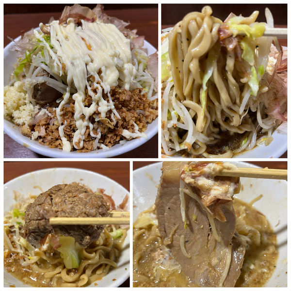 「汁なし 900円 ニンニクカラメマヨネーズ」@D麺の写真