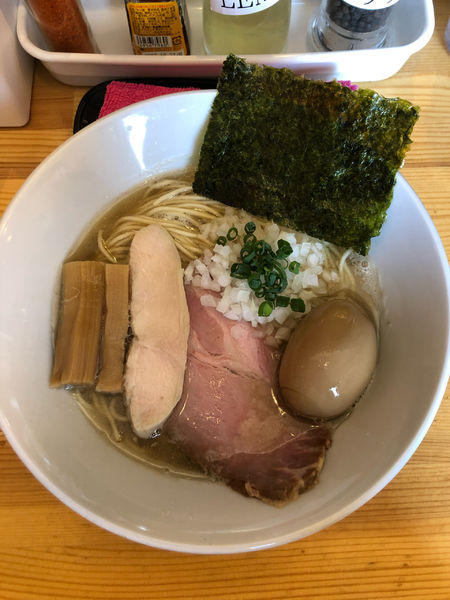 「煮干しラーメン味玉」@煮干らーめん 川むらの写真