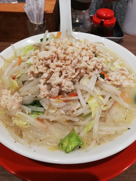 「濃厚鶏白湯タンメン」@濃厚鶏白湯タンメン まつ井の写真