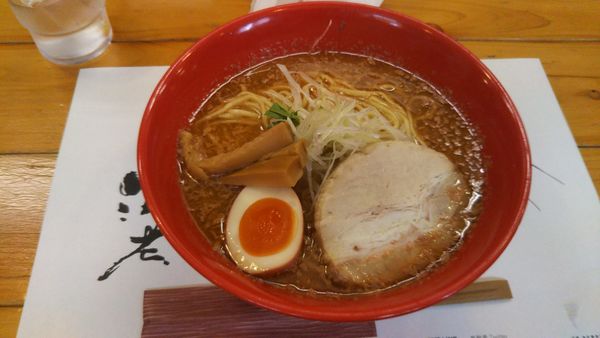 「【期間限定】甘エビ仕立ての淡麗中華そば、大盛」@活龍 海老蟹専門 甲殻堂の写真