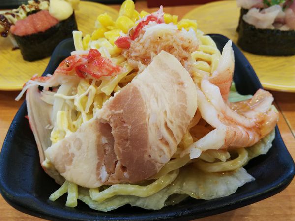 「【限定】元祖！北海道ラーメンサラダ」@かっぱ寿司 豊科店の写真