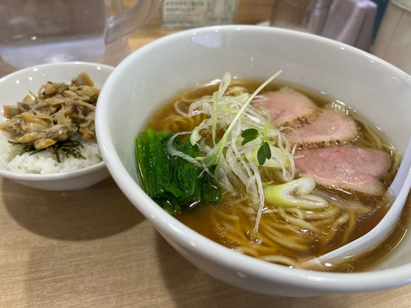 「鴨と貝の中華そば」@貝麺みかわの写真