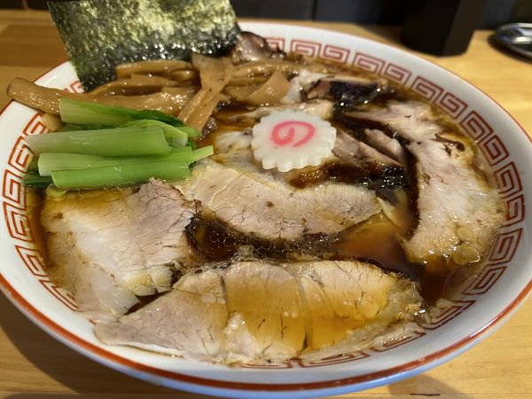 「しょうゆちゃーしゅうめん＋ミニチャーシュー丼」@柳麺かいとの写真