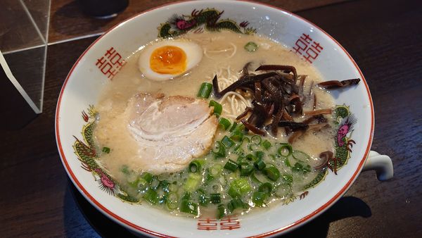 「だるま（スープ:脂多め/麺:バリカタ）」@濃厚豚骨ラーメン だるま一家宇都宮分店 宇都宮分店の写真