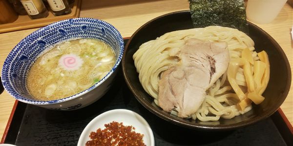 「赤辛つけ麺・並盛」@舎鈴 北朝霞駅前店の写真