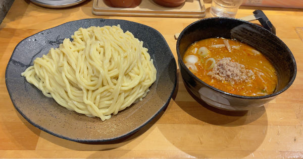 「辛味みそつけ麺 大盛」@つけ麺屋 やすべえ 西池袋店の写真