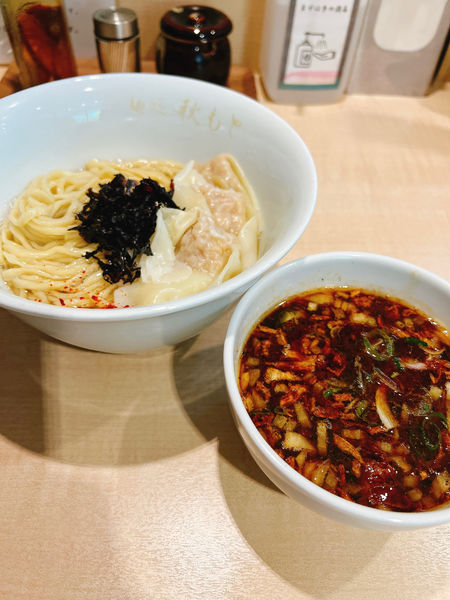 「ワンタン鰹醤油つけ麺」@麺処 秋もとの写真