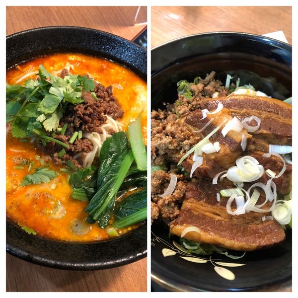 「坦々麺680角煮丼飯無680」@四川屋台の写真