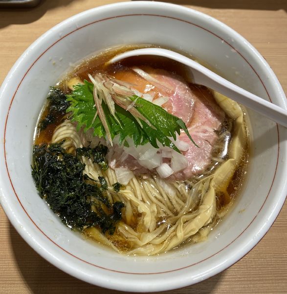 「【限定】冷やし炭火焼いりこそば　８３０円」@中華そば たかばんの写真