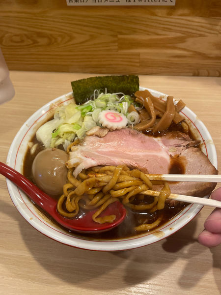 「六等星こってり味玉」@麺や 六等星の写真