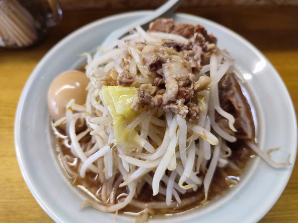 「ラーメン小　煮玉子」@ラーメン トンボーンの写真