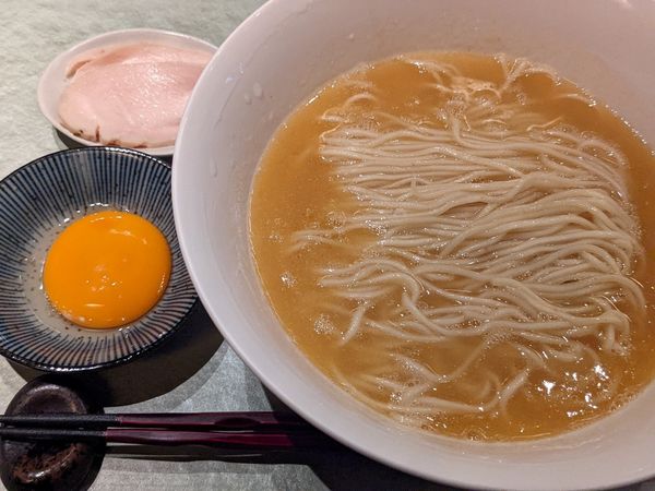 「限定鶏白湯　至純」@つけ麺 繁田の写真
