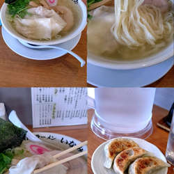 『しおワンタンメン+餃子3個(¥930+270)』