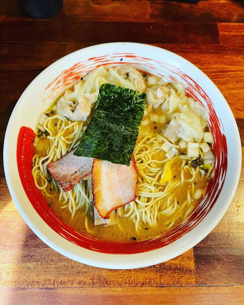 「味噌ワンタン麺」@麺屋 悠の写真