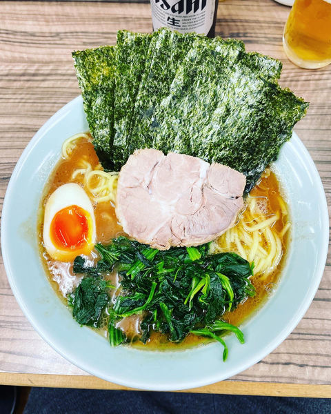 「味玉ラーメン」@横浜ラーメン 武蔵家 中野本店の写真