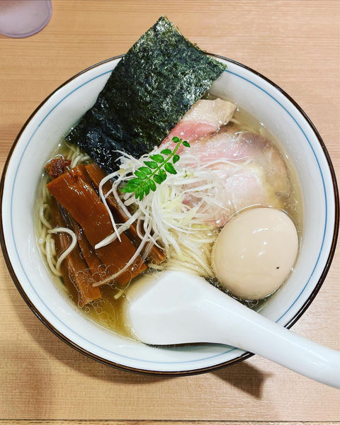 「特製のどくろそば」@らぁ麺 くろ渦の写真