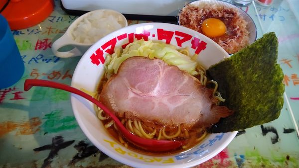 「朝ラー醤油５００円＋玉ねぎ５０円&TKG１００円」@ハイデン.コッコFACTORYサマンサ・タマサの写真