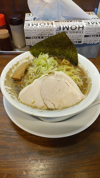 「(限定)煮干しらーめんSUPER(大盛)」@濃厚つけ麺 茜堂の写真