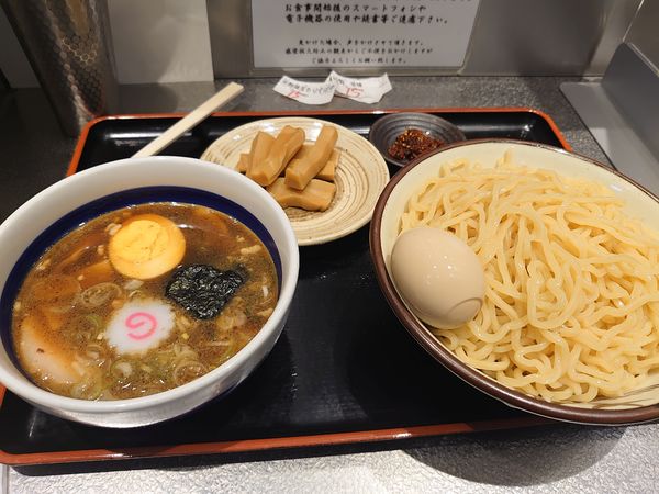 「もりそば（中）+ 味玉など」@松戸富田麺絆の写真
