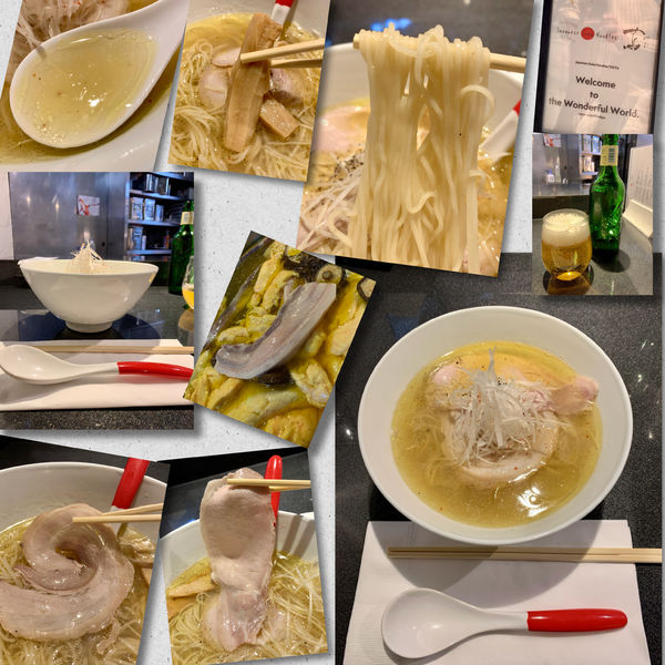 「塩SOBA1200円＋ﾊｰﾄﾗﾝﾄﾞ🍺」@Japanese Soba Noodles 蔦の写真