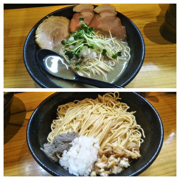 「【限定】鶏白湯煮干らーめん➕和え玉」@自家製麺TANGOの写真