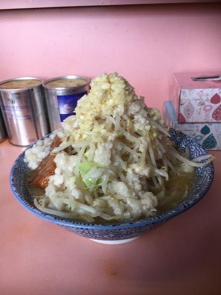 「ラーメン野菜ニンニク脂」@ブタキング 札幌環状店の写真