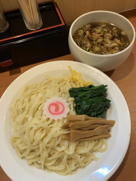 「つけ麺 大盛り ほうれん草」@生姜醤油ラーメンふたごの写真