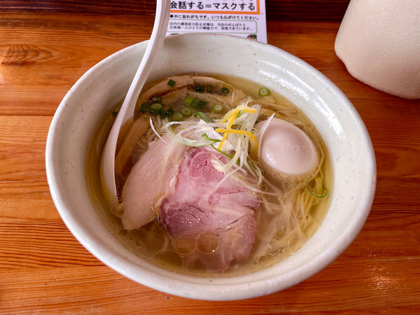 「鷄淡麗らーめん(塩)+味玉」@麺堂HOMEの写真