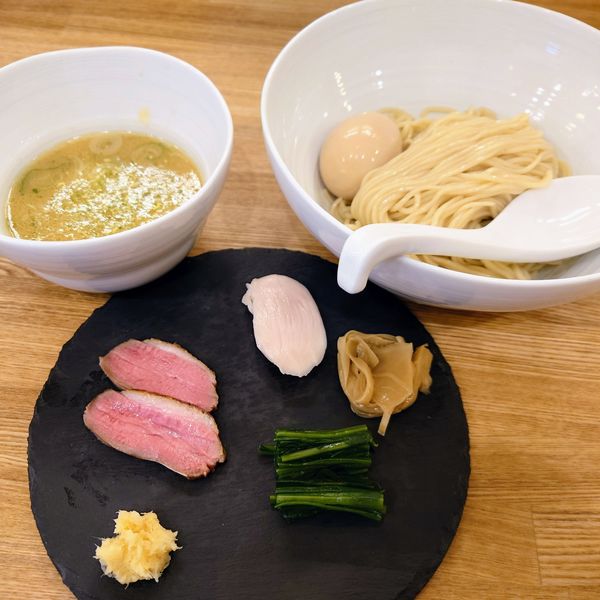 「味玉白味噌山椒つけそば 1100円」@中華そば きなりの写真