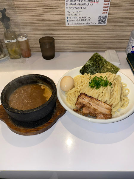 「辛刺激つけ麺味玉大盛３辛¥950円」@ぶっと麺 しゃにむにの写真