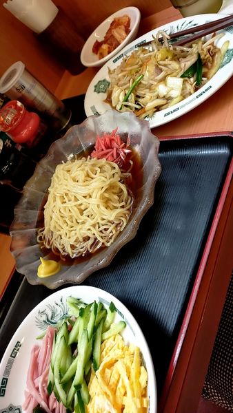 「黒酢冷やし中華」@熱烈中華食堂 日高屋 阪急大井町ガーデン店の写真