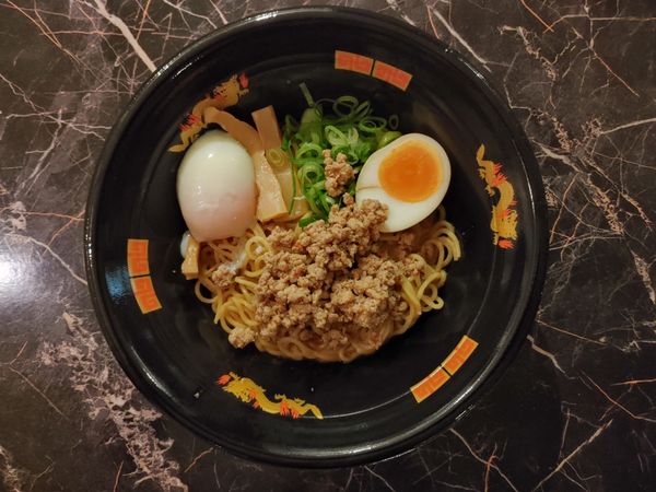 「麻辣麺　半熟玉子」@藤一番 住吉店の写真